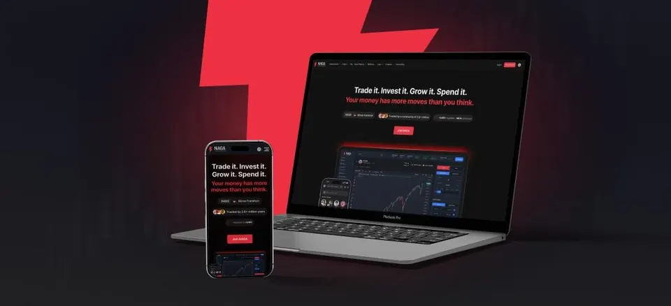 NAGA investment announcement graphic