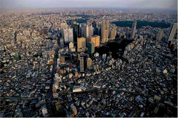 The Tokyo skyline