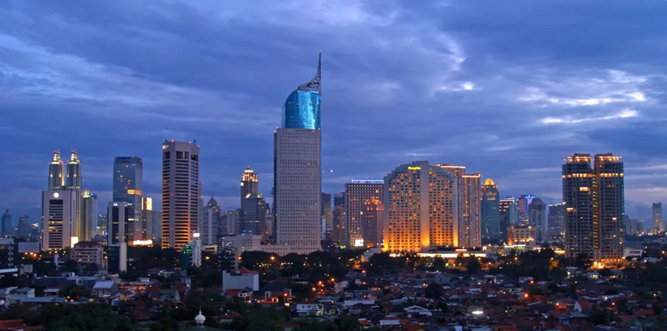 The Jakarta skyline
