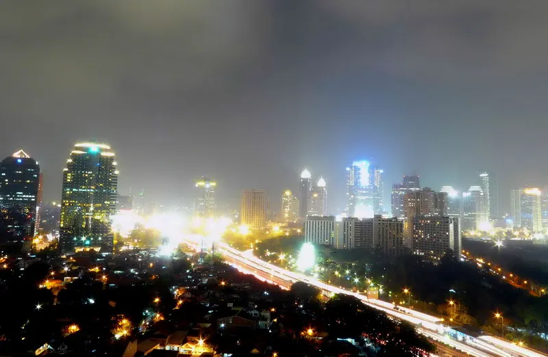 The Jakarta skyline
