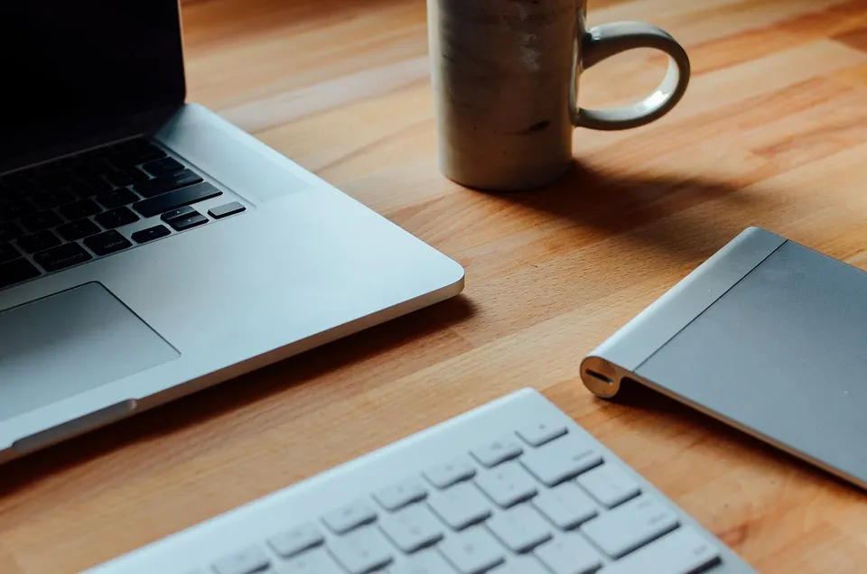 Trading software on a laptop