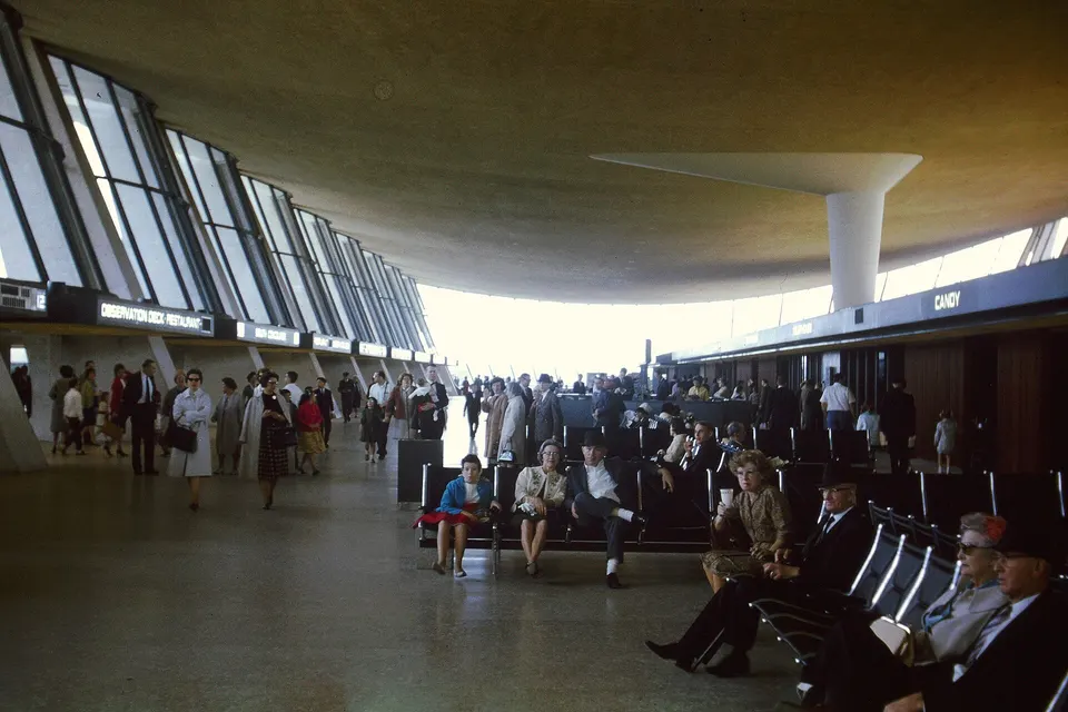Airport terminal interior