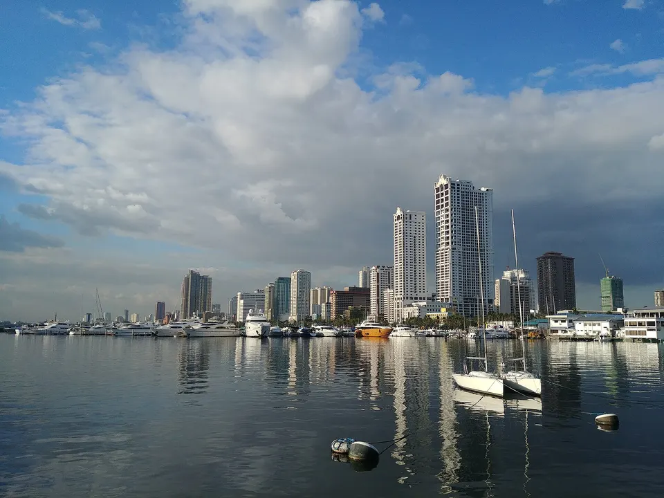 Manila city at dusk