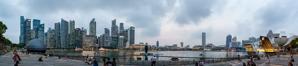 The Singapore skyline
