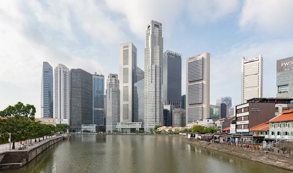 The Singapore skyline