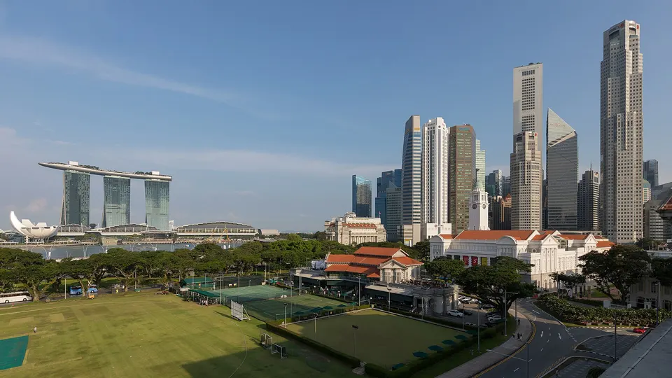 Singapore's financial district