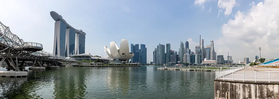 The Singapore skyline
