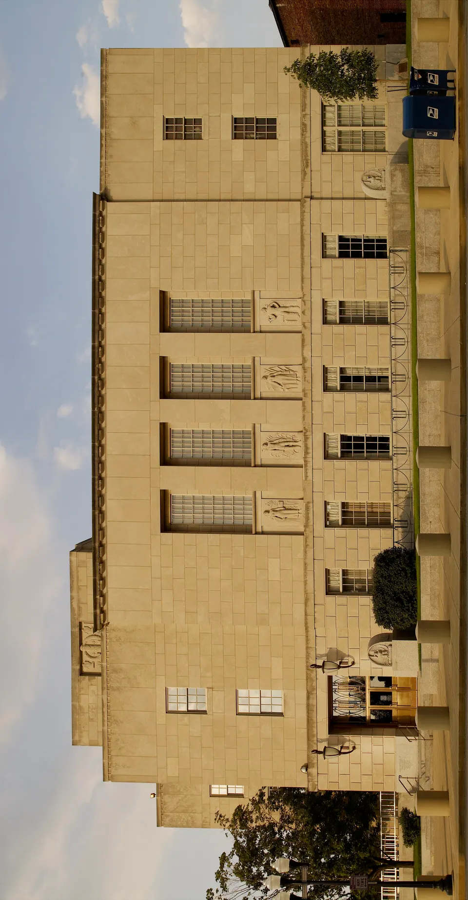 Judicial building exterior with columns