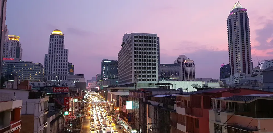 The Bangkok skyline