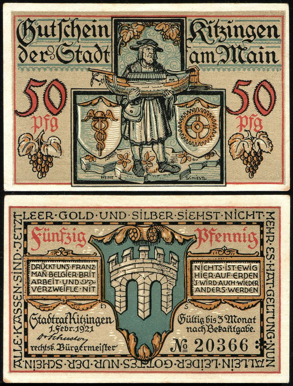 Banknotes being counted