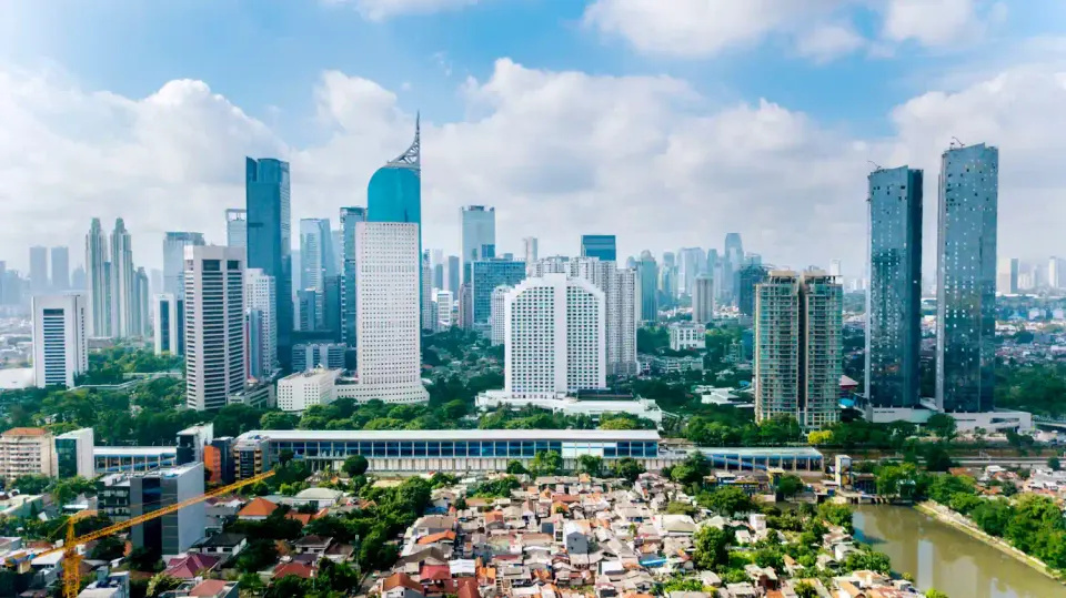 The Jakarta skyline