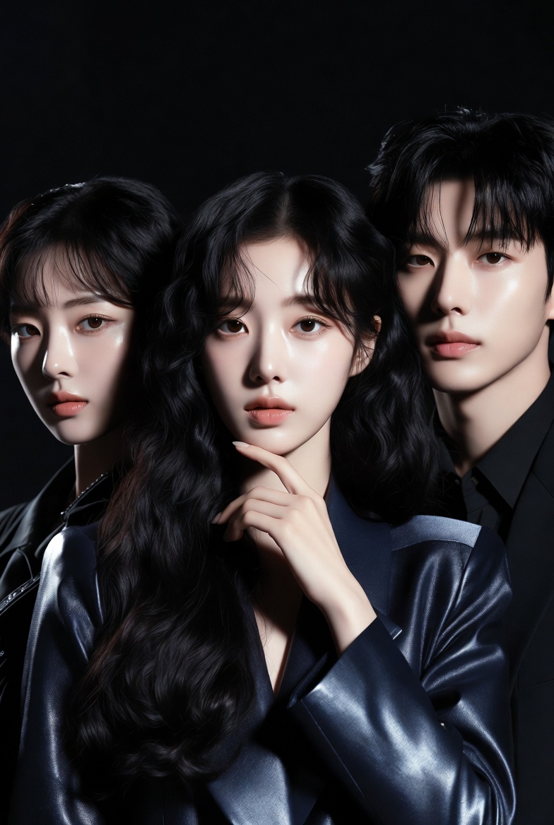 Korean talent editorial portrait, on-set in Seoul